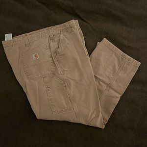 Carhartt Relaxed Fit Flannel Lined Work Pants 44/30 khaki’s Khaki
